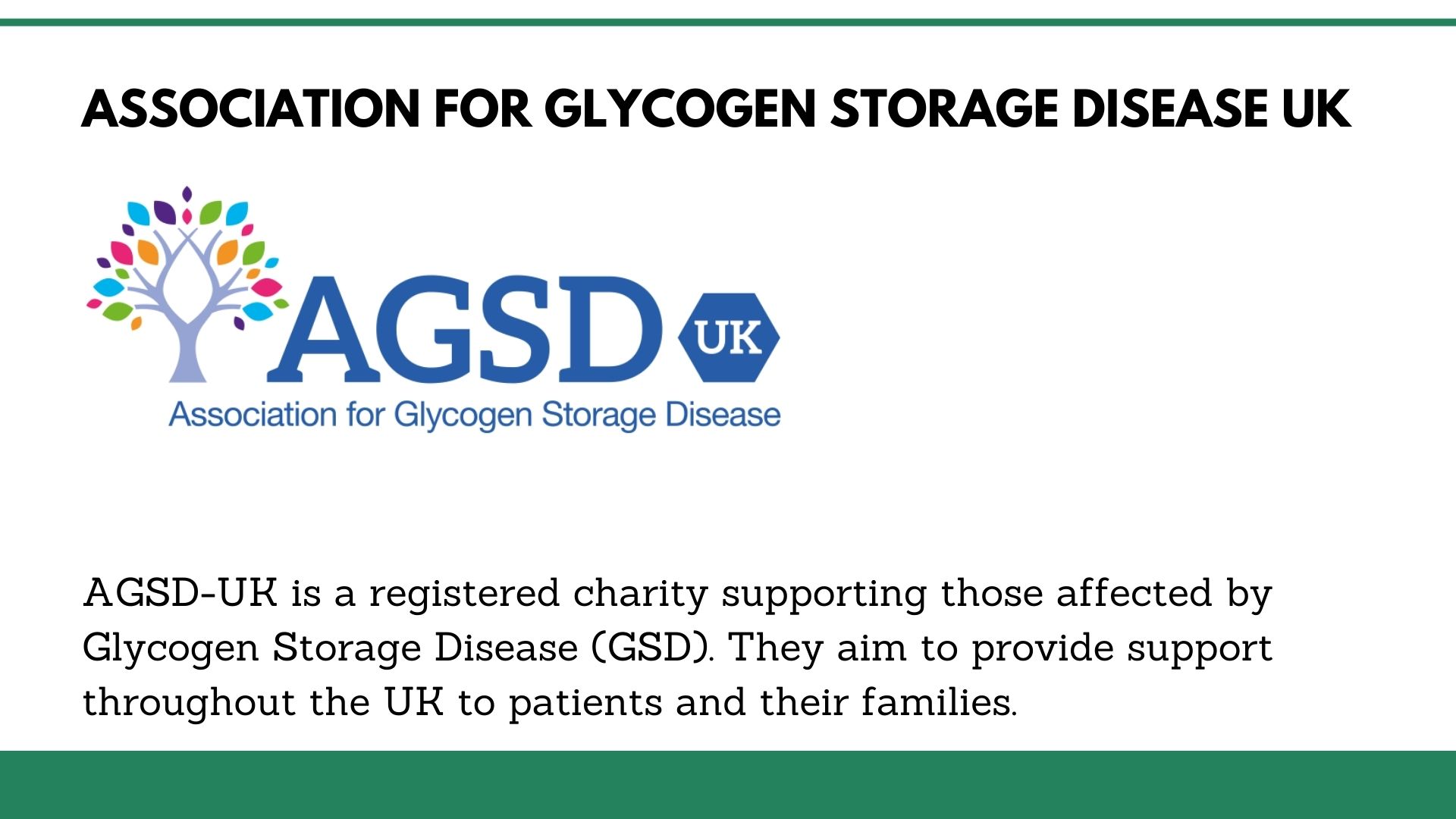 Association for Glycogen Storage Disease UK