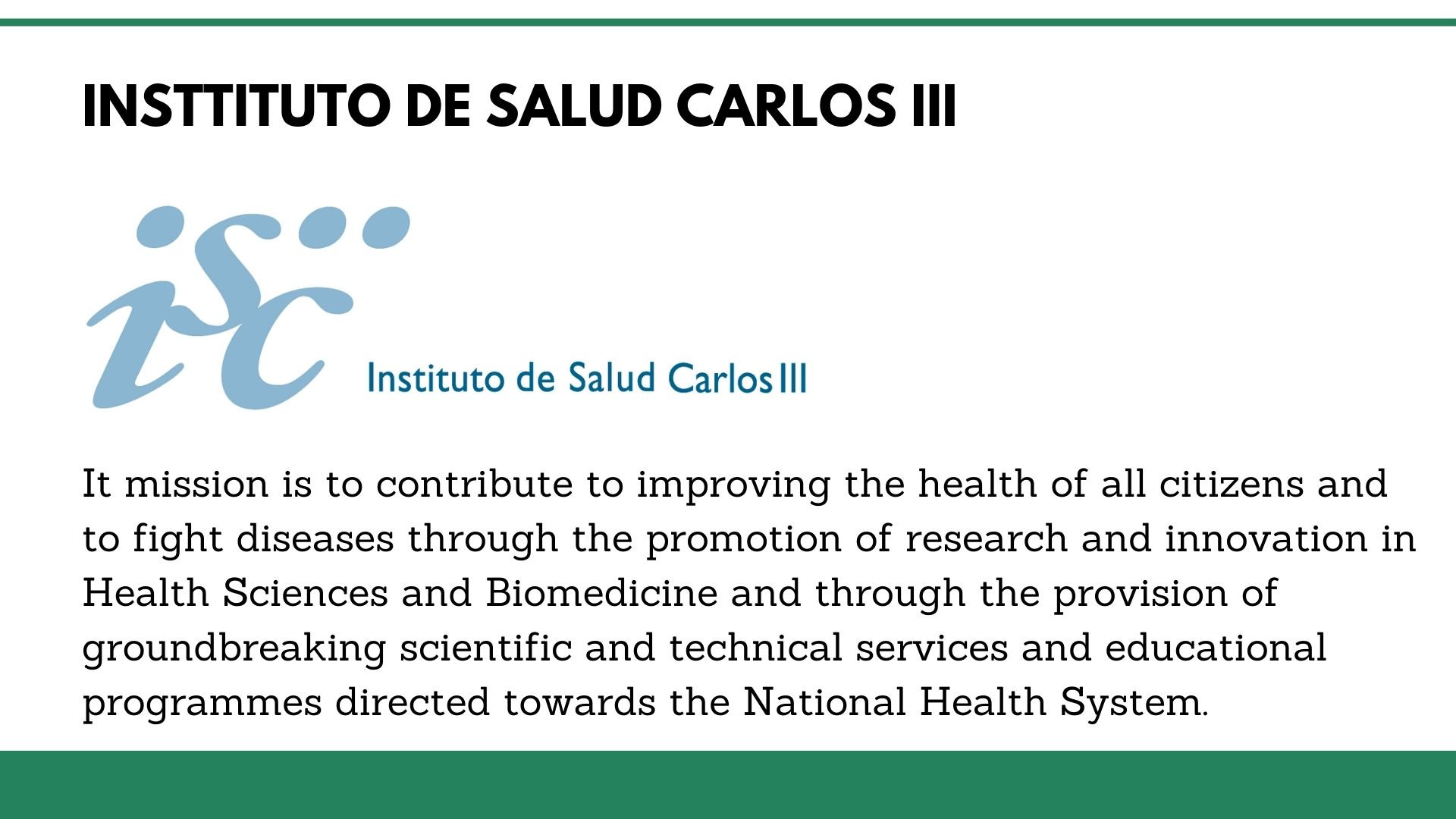 Insttituto de Salud Carlos III