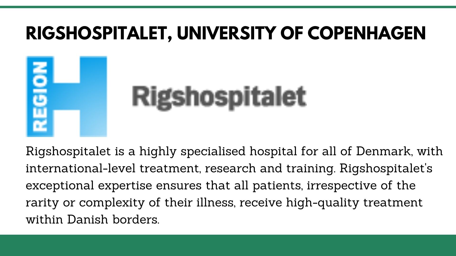 Rigshospitalet, University of Copenhagen